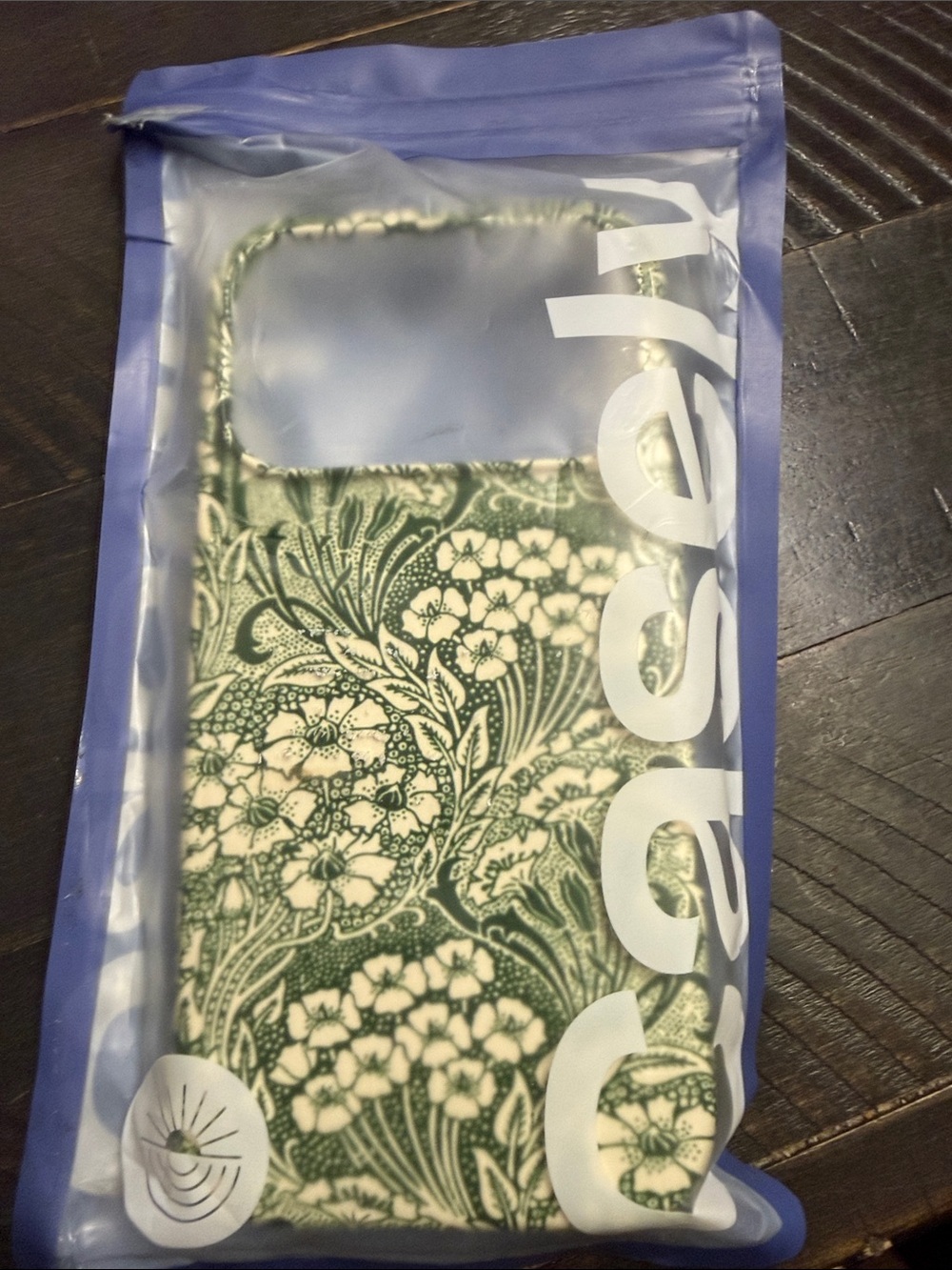 Floral Pattern Green Phone Case - Unbranded